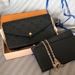 Authentic NWOT Louis Vuitton Pochette Felicie Monogram Empreinte